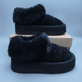 Black Thick-Sole Slip-On Casual Shoes – In Stock