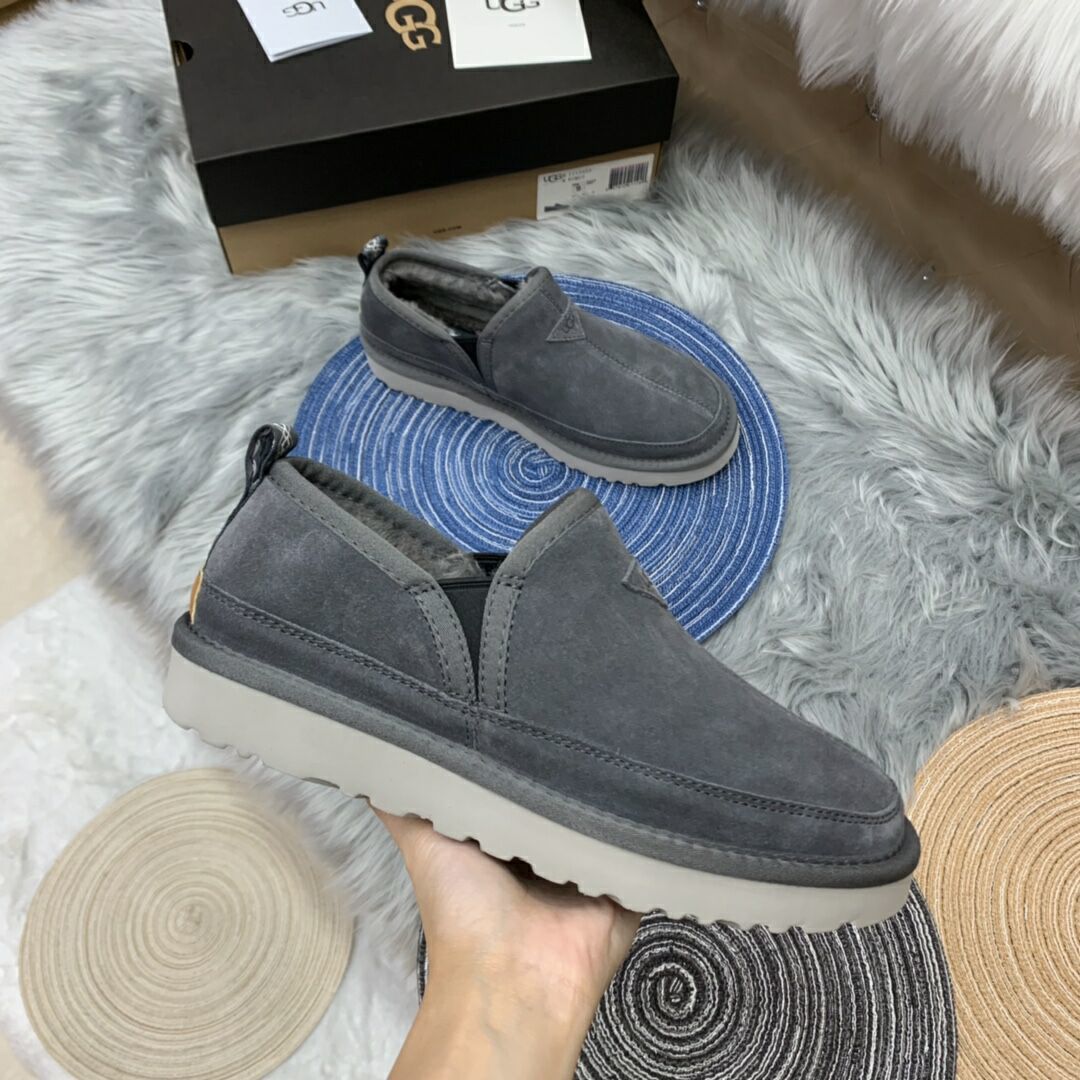 Gray Men's Slip-On Low-Top Shoes – In Stock