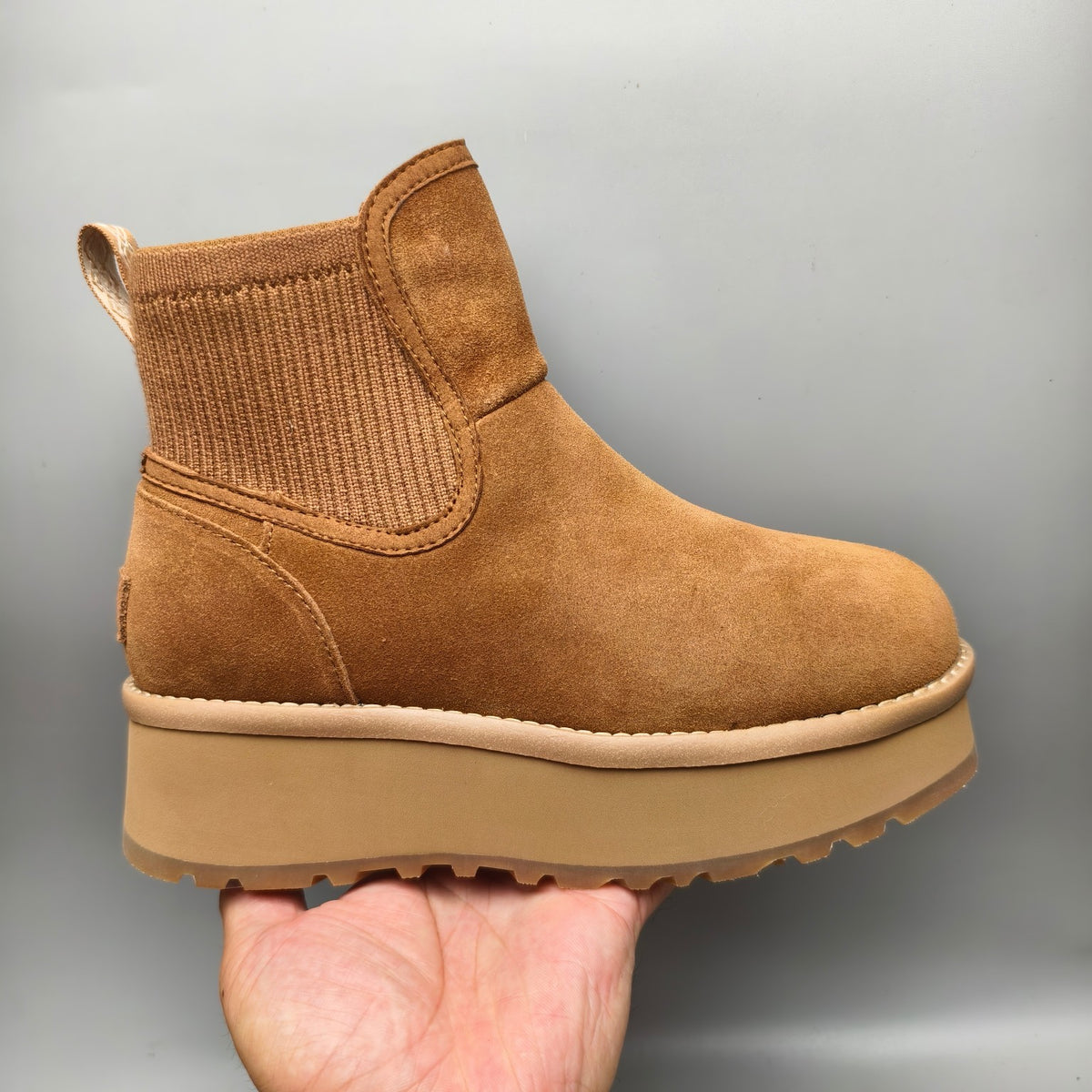 Chestnut 5cm Thick-Sole Fashion Casual Shoes – In Stock