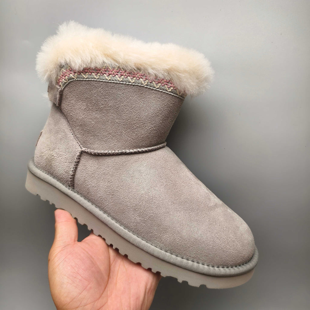 Gray Ethnic Style Back-Strap Shoes – In Stock