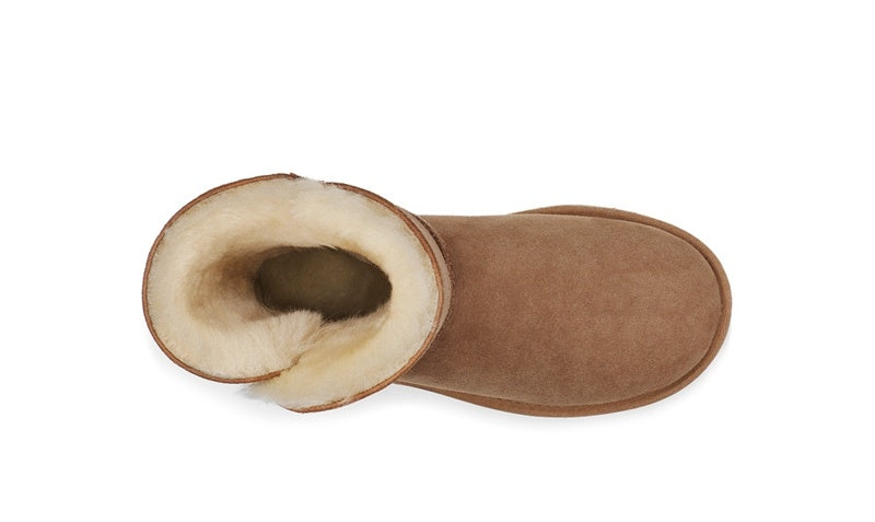 Chestnut Side-Zip Mid-Calf Boots – In Stock