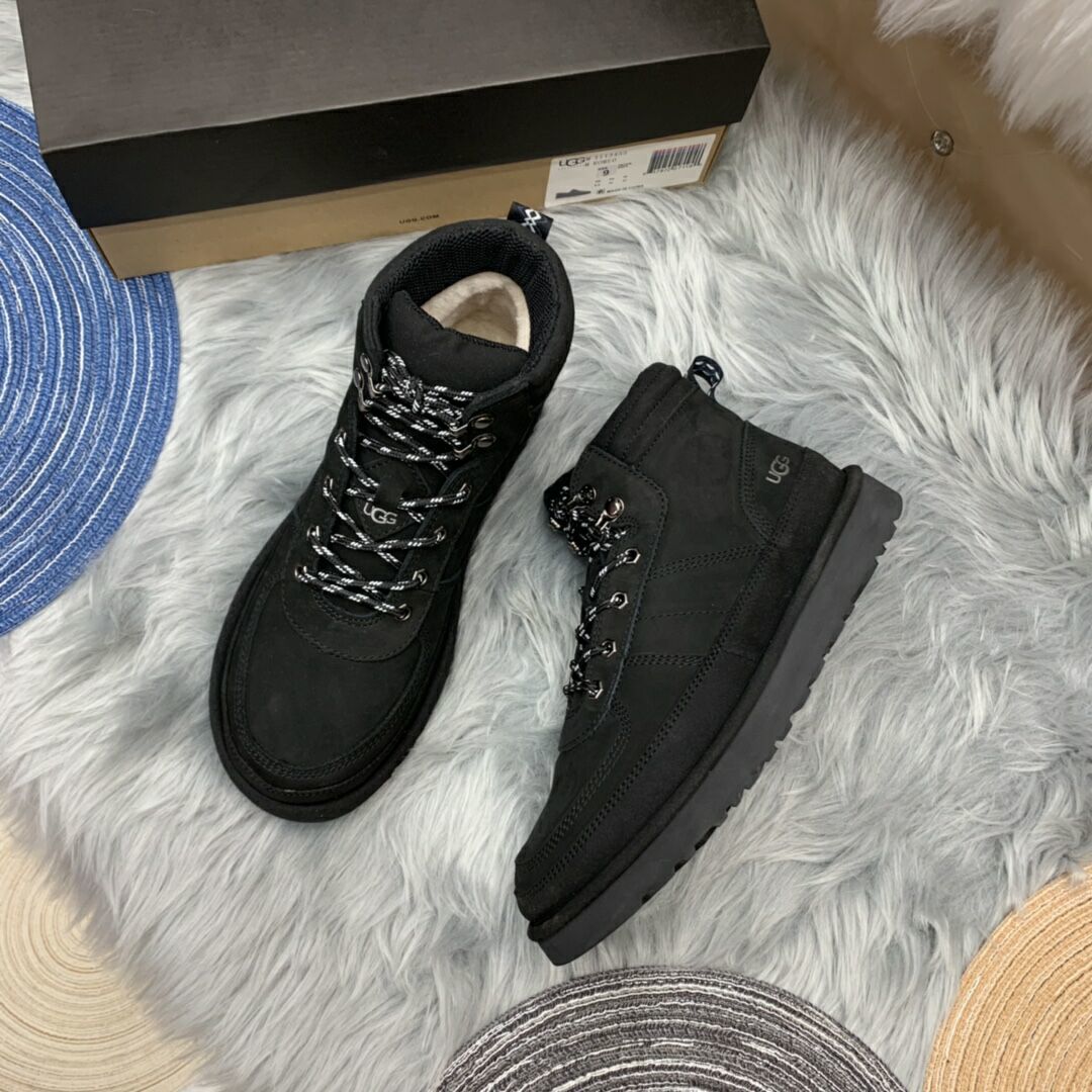 Black Men's Casual Lace-Up Shoes – In Stock