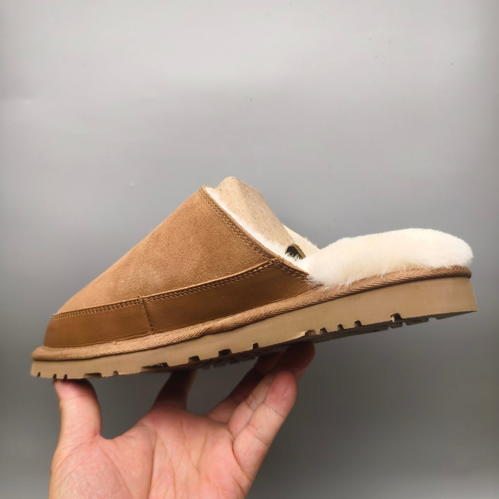 Chestnut Ultra-Light Casual Fuzzy Slippers Men's – In Stock