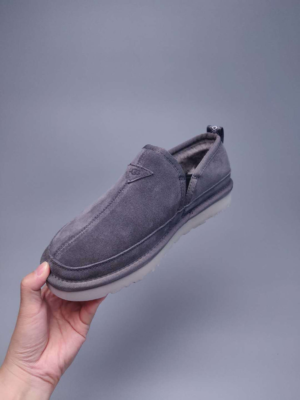 Gray Men's Slip-On Low-Top Shoes – In Stock