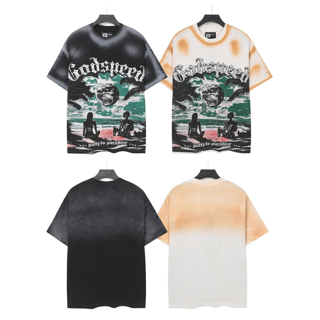 Godspeed Puffito Paradise Spray-Dye Graphic T-Shirt
