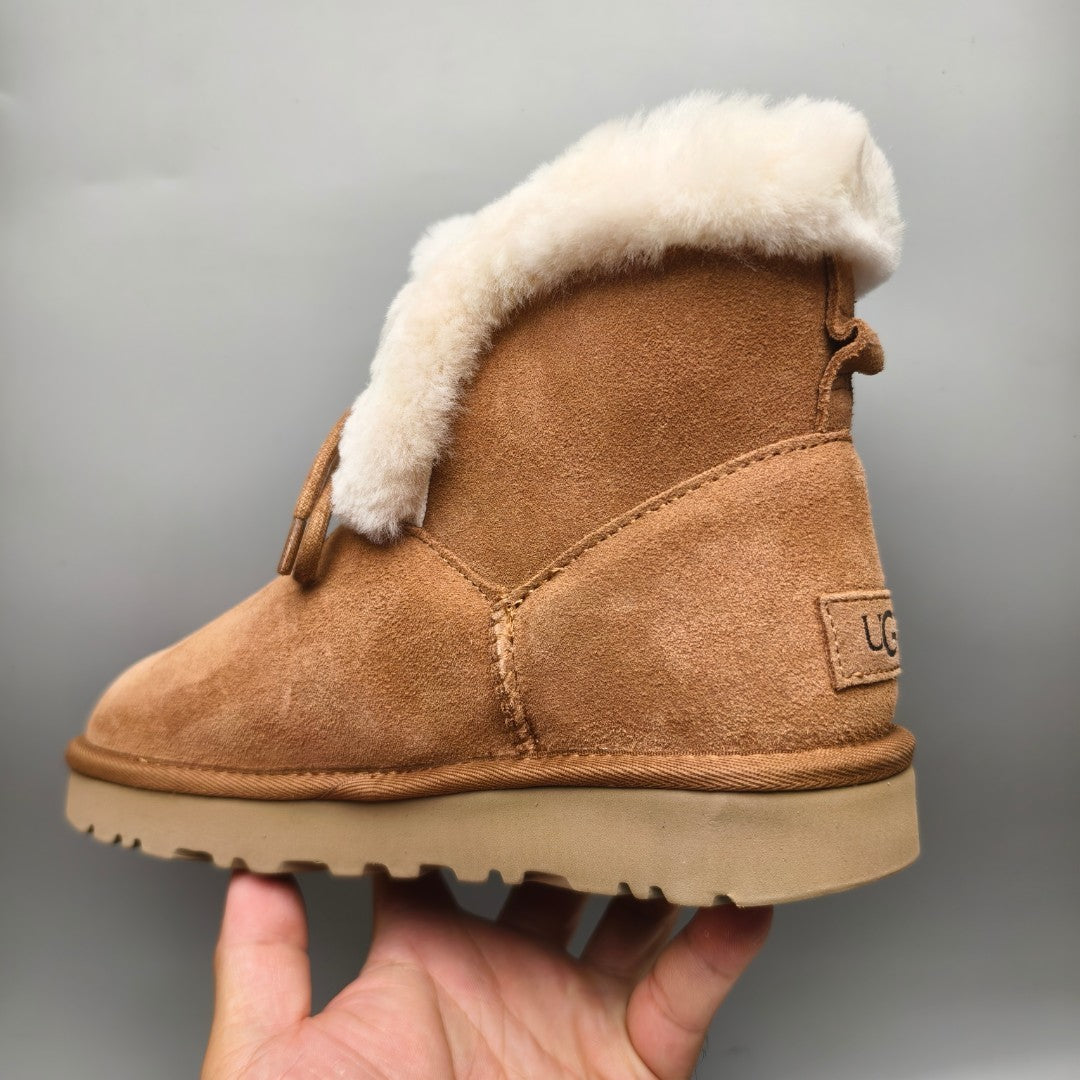 Chestnut Mid-Top Lace-Up Casual Shoes – In Stock