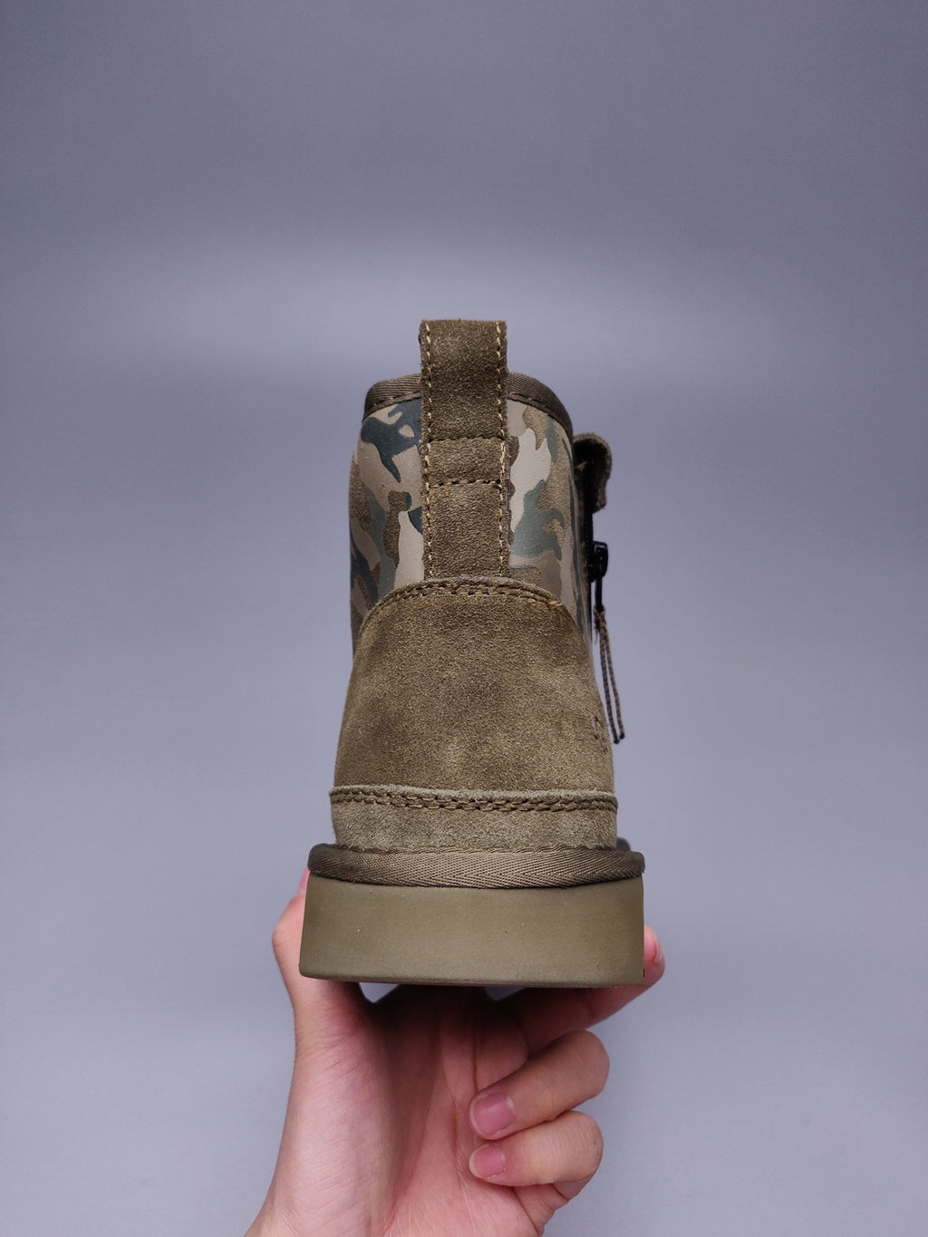 Army Green Camo Color-Block Men's Shoes – In Stock