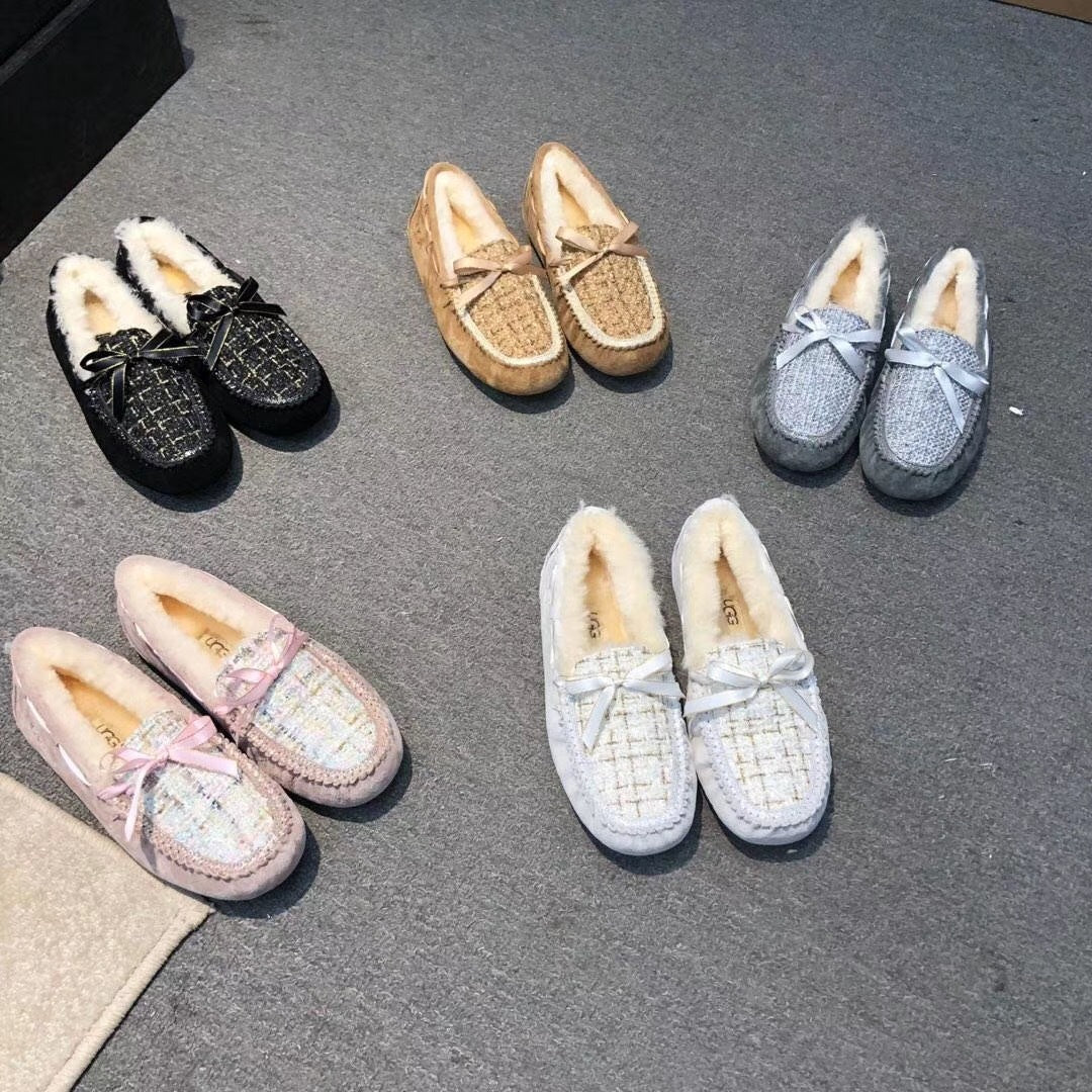 Chestnut Chanel-Style Pebble Loafers – Bold & Sophisticated