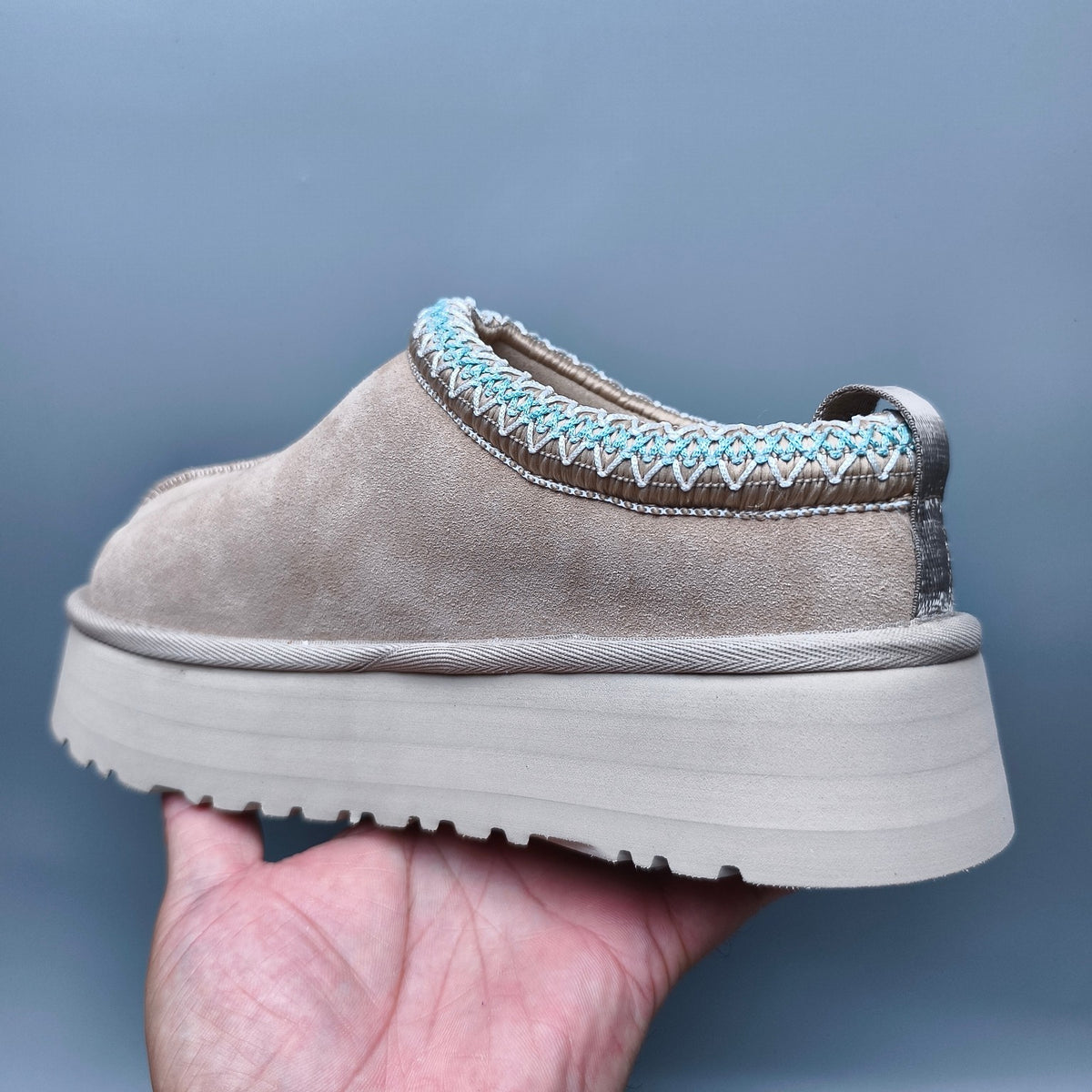 Beige Ethnic Style Thick-Sole Casual Shoes – In Stock