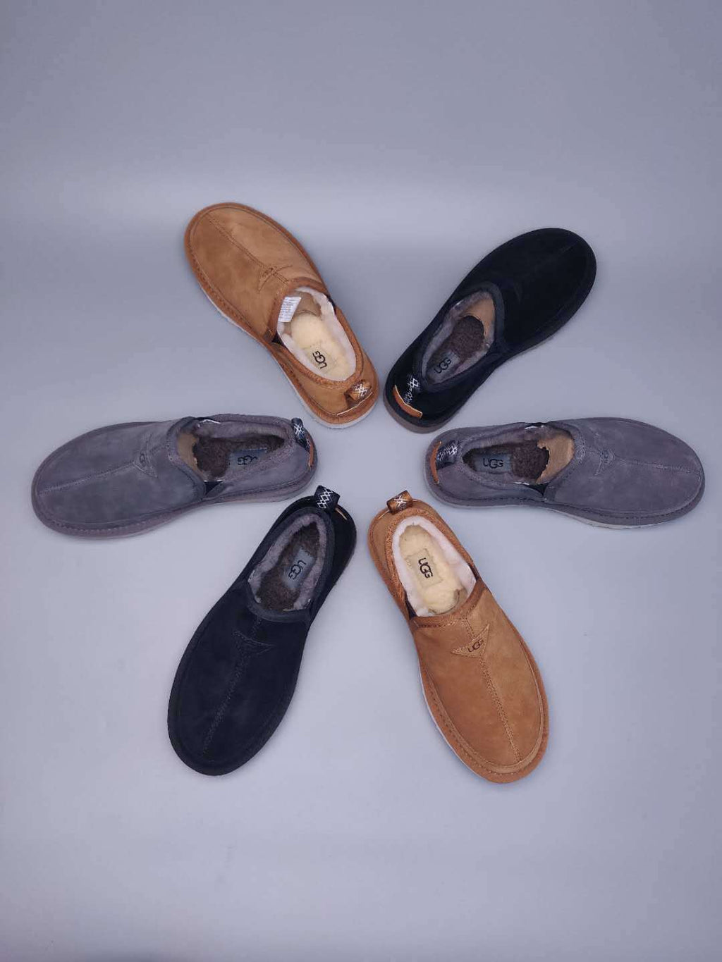 Black Men's Slip-On Low-Top Shoes – In Stock