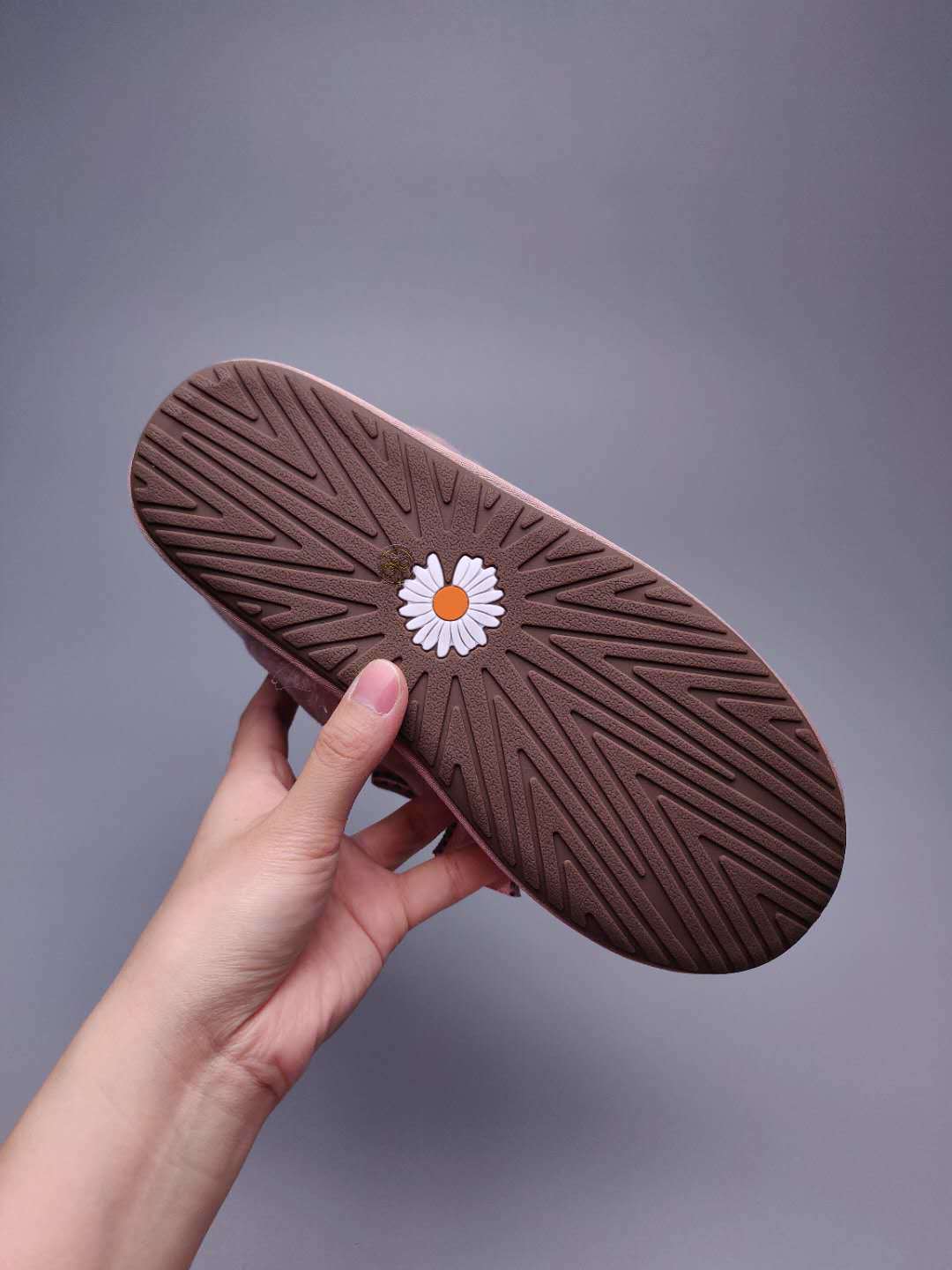 Dusk Pink Daisy Chain Ribbon Shoes – In Stock