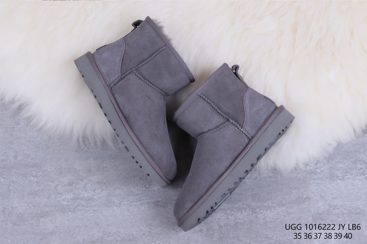 Gray Classic Mini II Short Boots – In Stock
