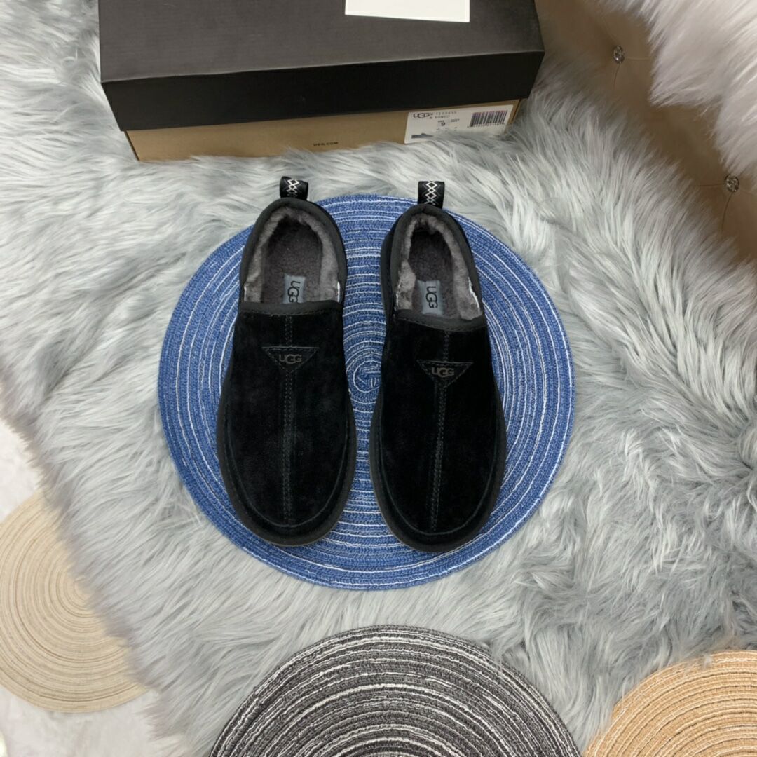 Black Men's Slip-On Low-Top Shoes – In Stock