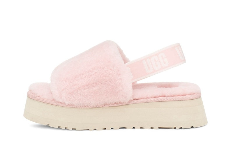 Pink Disco Fluffy Sandals – In Stock