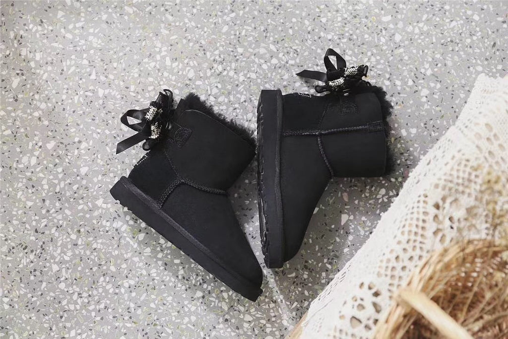 Black 3-in-1 Snow Boots