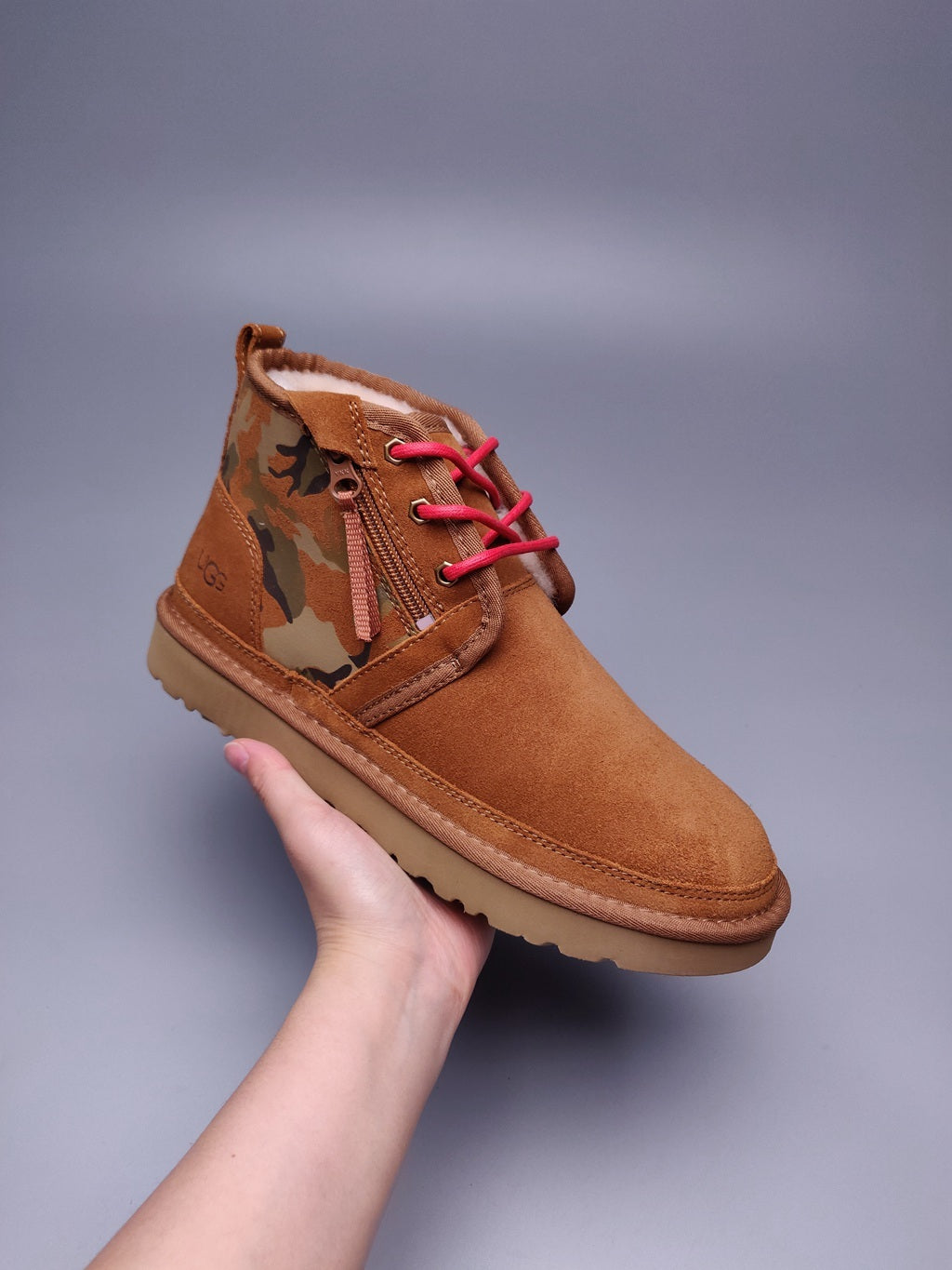 Chestnut Camo Color-Block Men's Shoes – In Stock