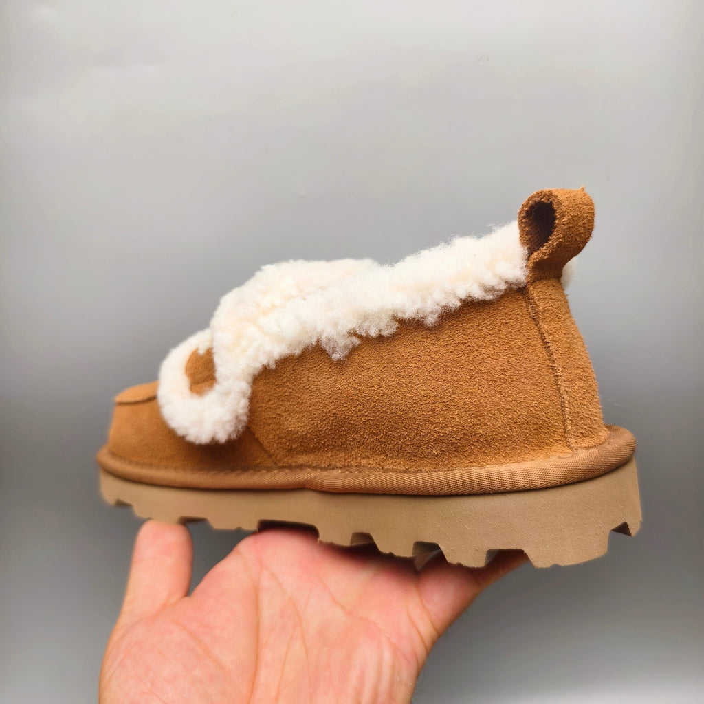 Chestnut Full-Wrap Big Logo Casual Shoes – In Stock