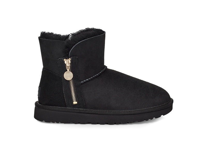 Black Side-Zip Ankle Boots – In Stock