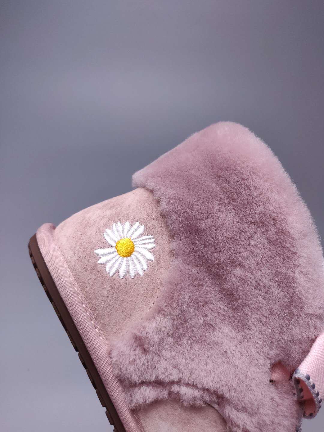 Dusk Pink Daisy Chain Ribbon Shoes – In Stock