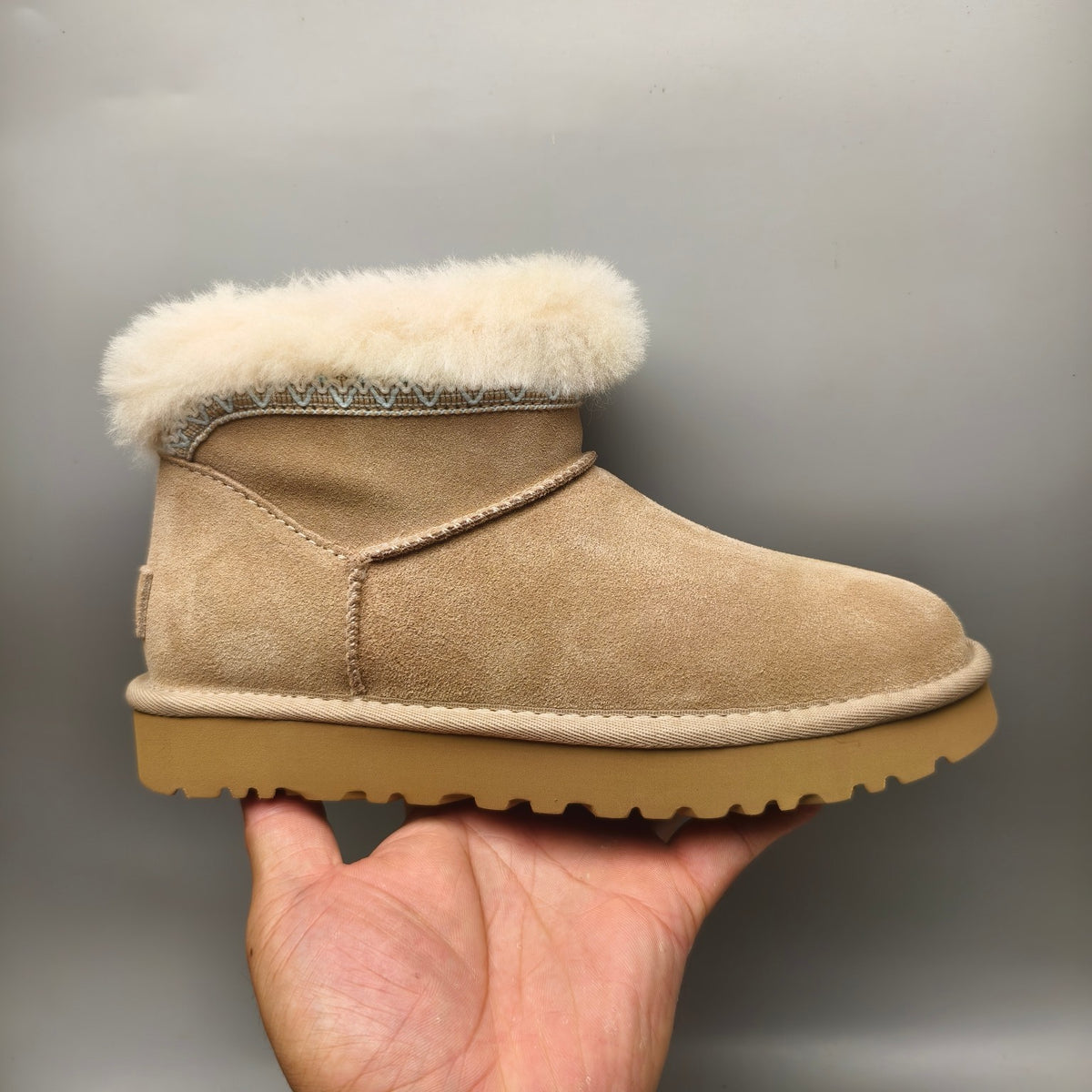 Sand Ethnic Style Low-Top Casual Shoes – In Stock