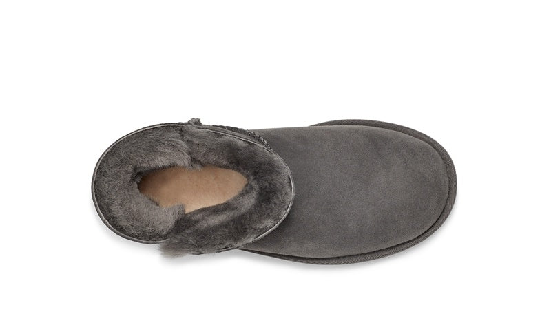 Gray Side-Zip Ankle Boots – In Stock