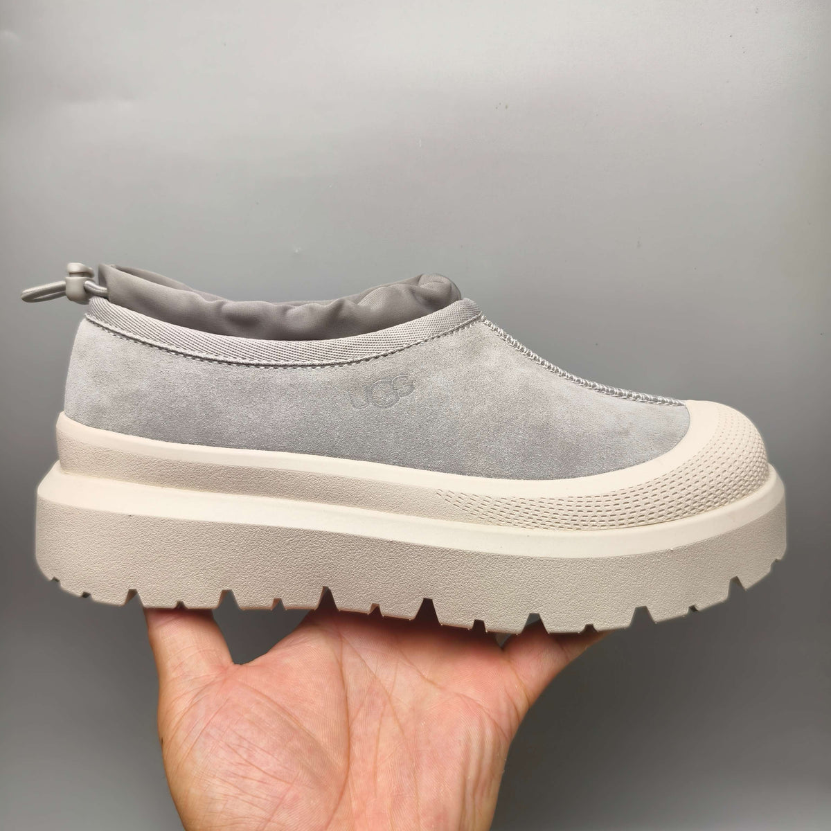 Light Gray Slip-On Trendy Casual Shoes – In Stock