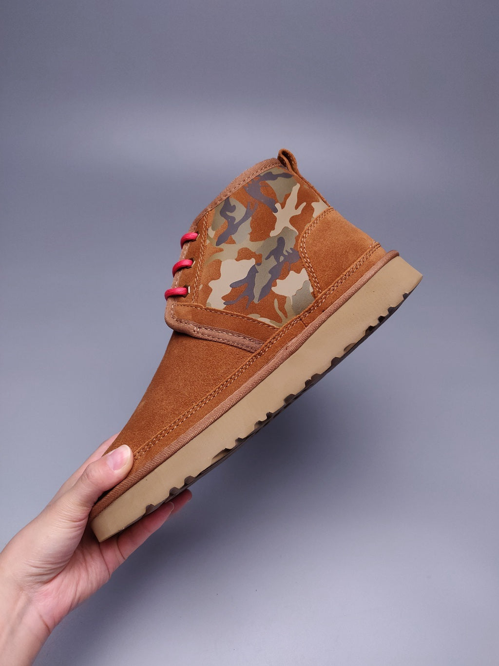 Chestnut Camo Color-Block Men's Shoes – In Stock