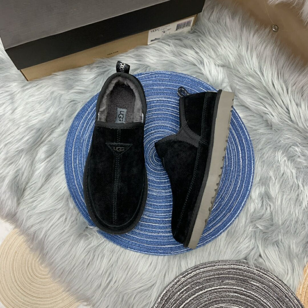 Black Men's Slip-On Low-Top Shoes – In Stock