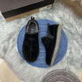 Black Men's Slip-On Low-Top Shoes – In Stock