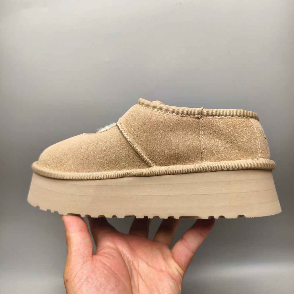 Sand Mary Jane Thick-Sole Fashion Shoes – In Stock