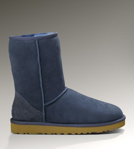 Navy Blue Stain-Resistant New Classic Short Boots – In Stock