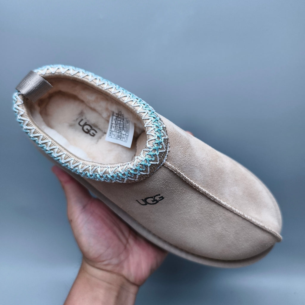 Beige Ethnic Style Thick-Sole Casual Shoes – In Stock