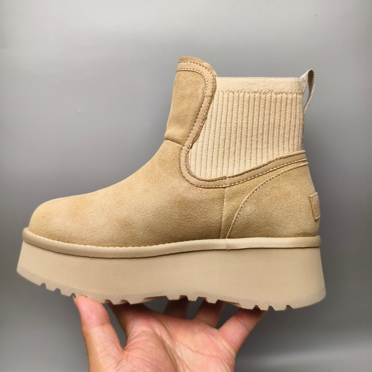 Sand 5cm Thick-Sole Fashion Casual Shoes – In Stock
