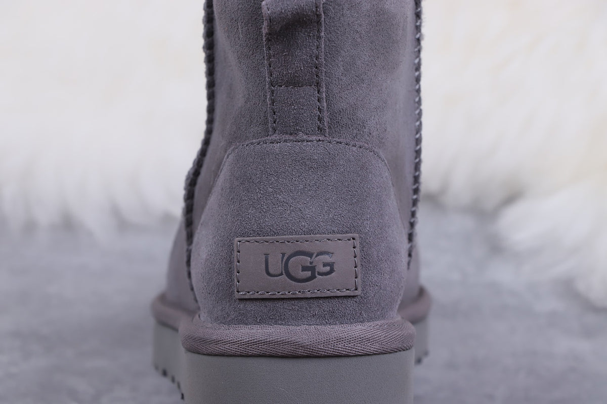 Gray Classic Mini II Short Boots – In Stock